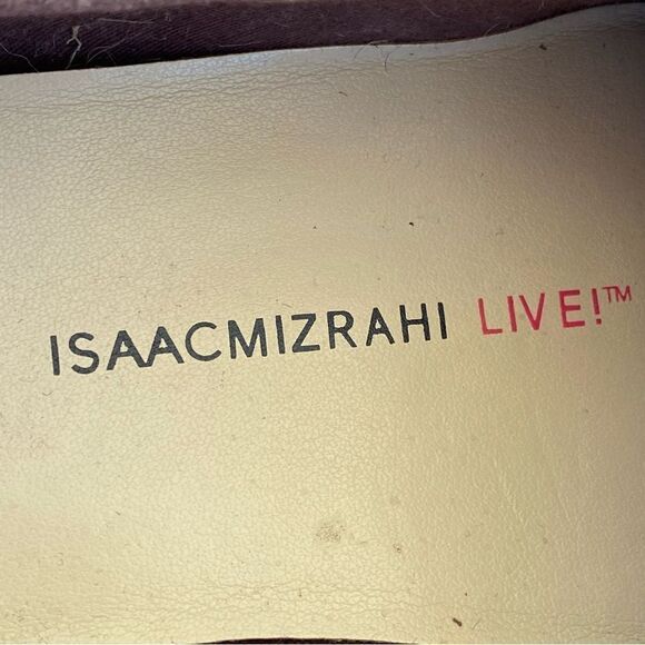 Isaac Mizrahi Live! Slip On Moccasins Shoes Brown Gold Women’s Size 6.5 - Picture 9 of 11